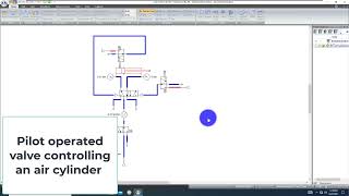 Pilot-Operated Valve Controlling an Air Cylinder