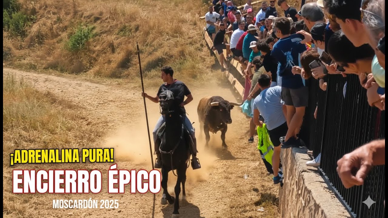 😱PELIGROSO ENCIERRO A CABALLO🤯 | Moscardón (Teruel) | 09/08/2025 | 4K