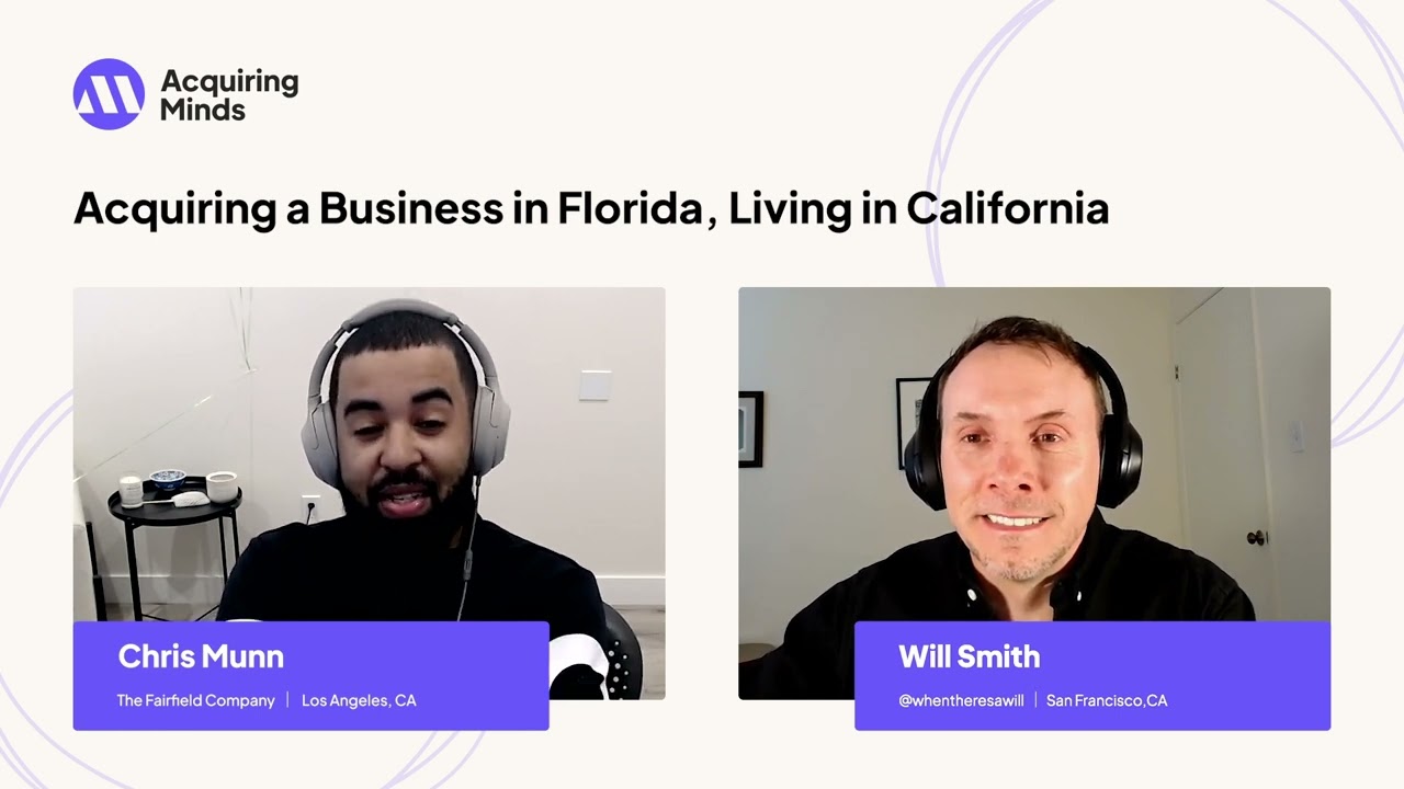 How Chris Munn Built a 0K/Month Commercial Cleaning Business Through Acquisition While Living Remotely