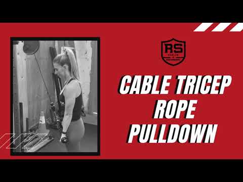 Cable Tricep Rope Pulldown