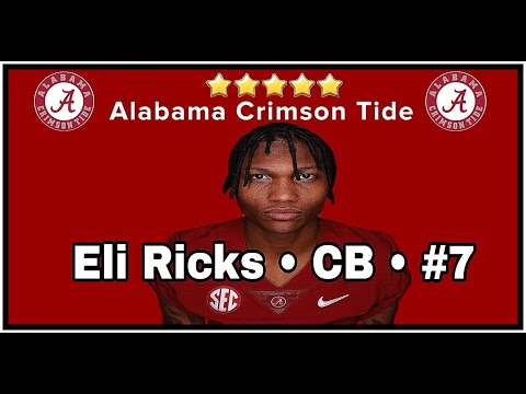Alabama CB Eli Ricks (LSU Transfer) Highlights