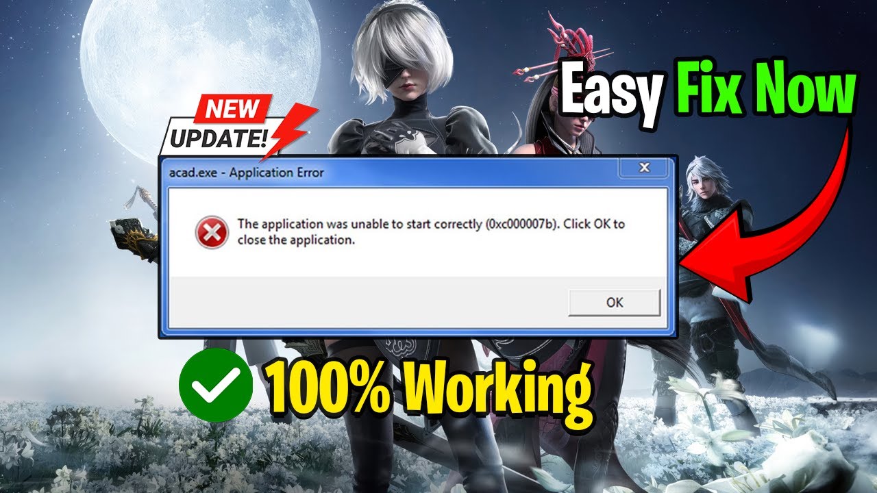 Fix Error 0xc00007b | Application Unable to Start Correctly (2025 Guide ...