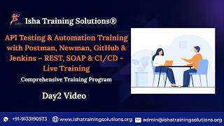 API Automation Testing Day2 Video on 1st May 2026. Call/WhatsApp us on +91-9133190573 to enroll