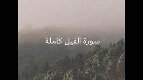 أجمل تلاوة قران الكريم بصوت قارئ الشيخ محمد صديق المنشاوي رحمه الله سورة الفيل كاملة