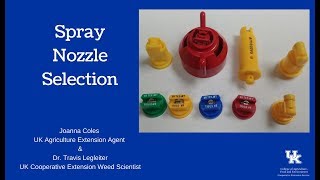 Spray Nozzle Selection