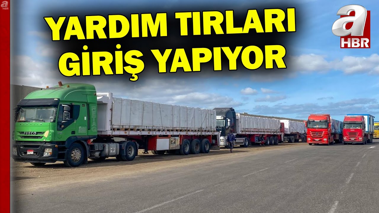 Ateşkesin Ardından Gazze'ye Yardım Tırları Girmeye Başladı l A Haber