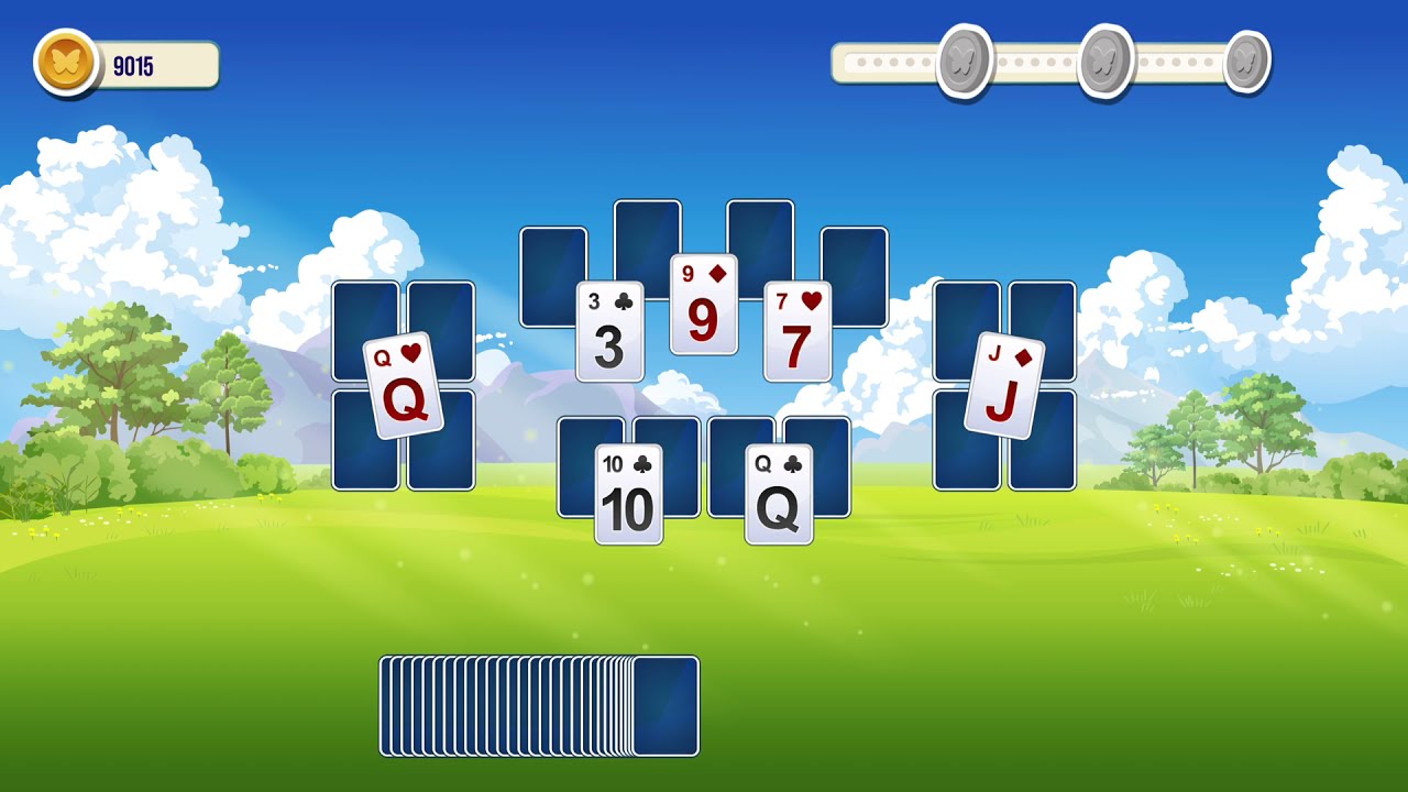 Let's Play Solitaire Tripeaks Flowers: Walkthrough Level 2 | Solitaire Gameplay | Hacon Gaming TV