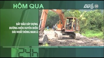 VTC14_Bắt đầu xây dựng đường điện xuyên biển dài nhất Đông Nam Á