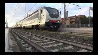 E402.171 su INVIO DEMOLENDO con E656.289 e 033 + 3 Pilota Z1, in transito a Ladispoli - Cerveteri!!