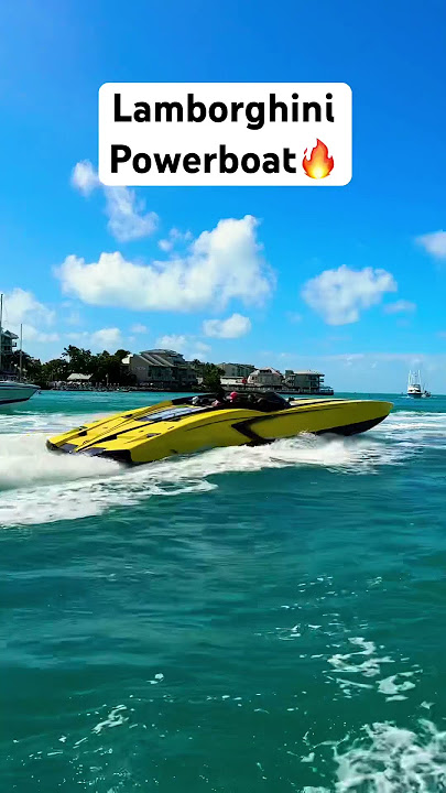 Lamborghini Go Fast boat sounds fun #boatlifestyle #powerboats #boating