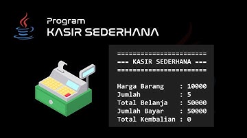 Program Kasir Sederhana || Java