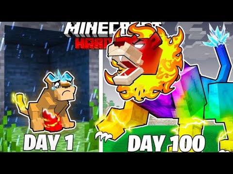 Day 1 to Day 100 in Minecraft - YouTube