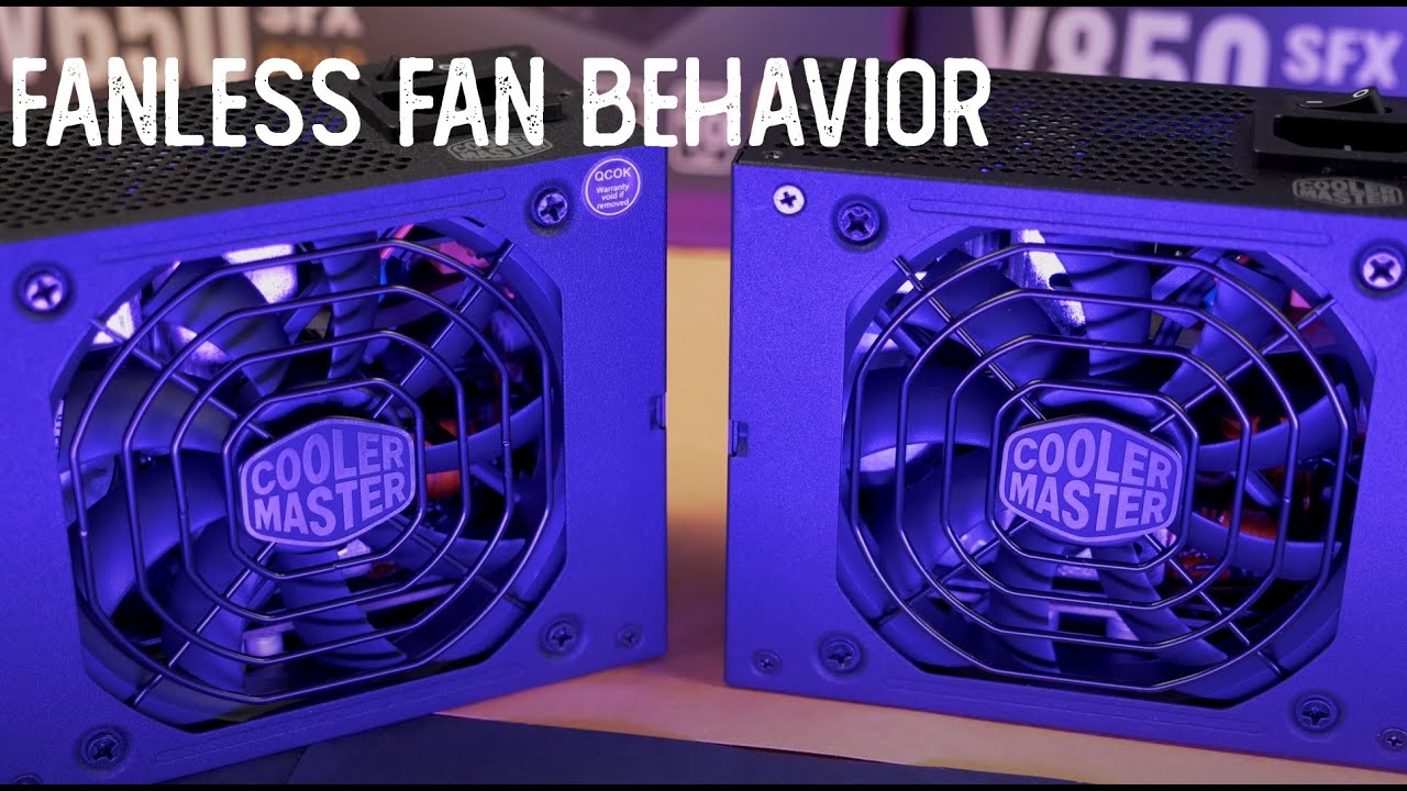 Cooler Master SFX Power Supply Fan Behavior Update YouTube