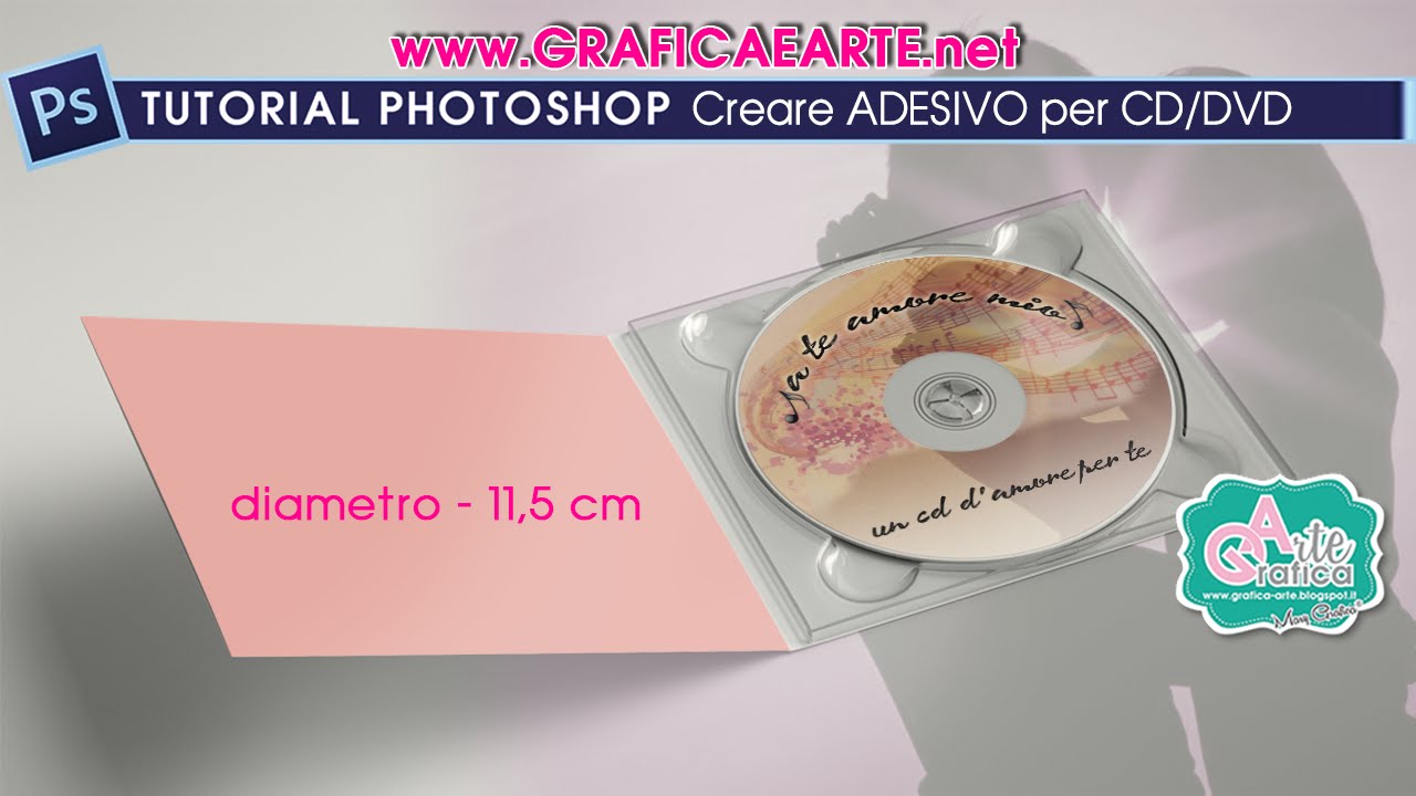 Creare adesivo personalizzato per cd dvd tut. photoshop 122 ... Creare un adesivo