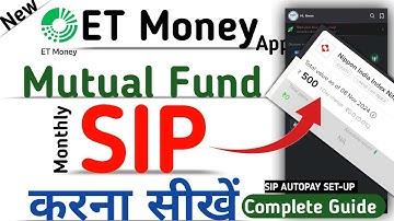 How to Start sip in Mutual fund by ET money App | ET money app se SIP kaise start kare | 2024
