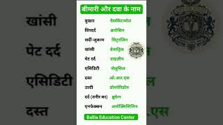 BIMARI AUR DAVA KE NAAM 😱🌡️ #shorts #lifegkstudy #gk #viral #upsc #ias #virlshort