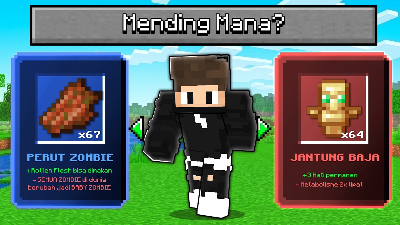 MINECRAFT TAPI TIAP MENIT KITA PILIH MENDING MANA