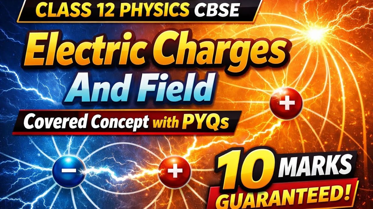 Electric Charges And Field - Part 1 I Electrostatics | Class 12| Boards ...