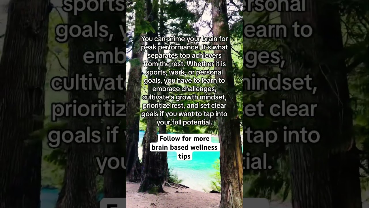 Prime your brain for optimal performance 💪 