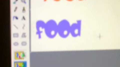 How to make shadow text using Microsoft paint