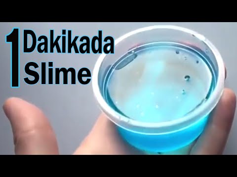 1 Dakikada Bulaşık Deterjanı ile Slime Nasıl Yapılır ?! Evdeki Malzemeler ile Slime