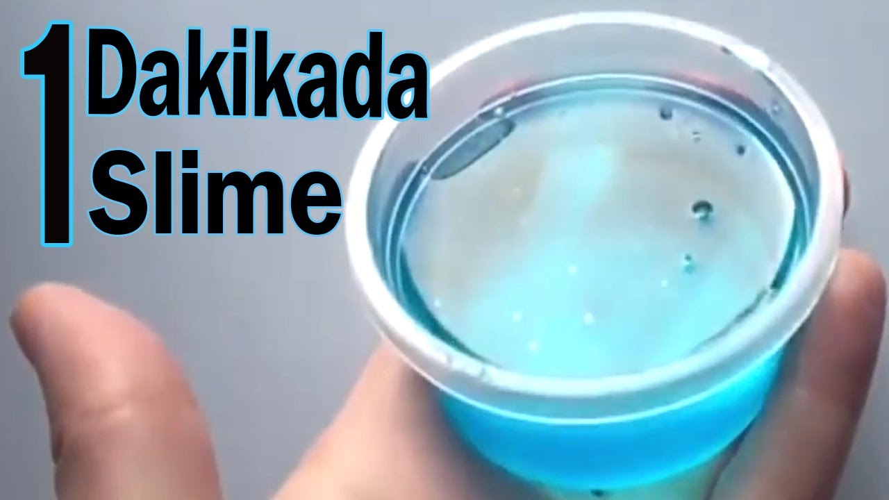 ⁣1 Dakikada Bulaşık Deterjanı ile Slime Nasıl Yapılır ?! Evdeki Malzemeler ile Slime