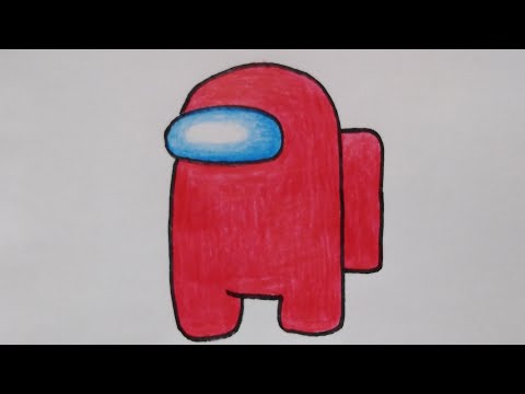 สอนวาดรูป AMONG US | How to draw AMONG US Game Character | My Sky Channel.