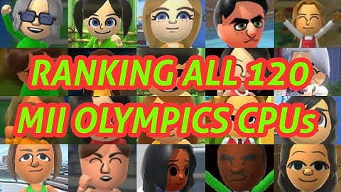 Mii Olympics: Ranking All 120 Mii Olympics CPUs (from 120th to 1st) | Created by DezzytheMaker