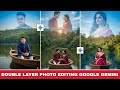 Trending double layer photo editing | Google gemini photo editing | Double exposure photo editing