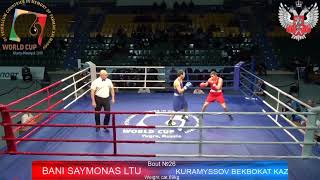 Bekbolat Kuramyssov (KAZ) vs Bani Saymonas (LTU)