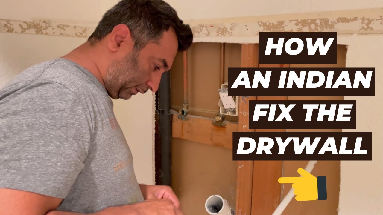 FIXING DRYWALL LINEN CLOSET PART 1 I Indian Vlogger in USA I Hindi