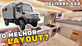 MOTORHOME em DELIVERY 4x4 conceito aberto! | layout para motorhome
