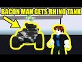 BACON MAN GETS the RHINO TANK | Roblox Mad City