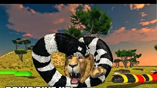 Furious Lion Vs Angry Anaconda Snake: Wild Simulator screenshot 5