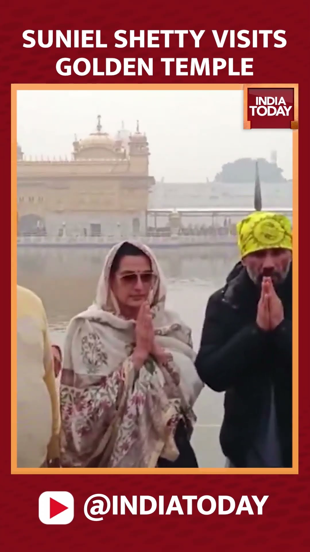 Bollywood Actor Suniel Shetty Visits Golden Temple #shorts #sunielshetty #goldentemple