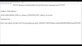 Windows 10 Build 14342 Official X64 Pro Esd Download Link