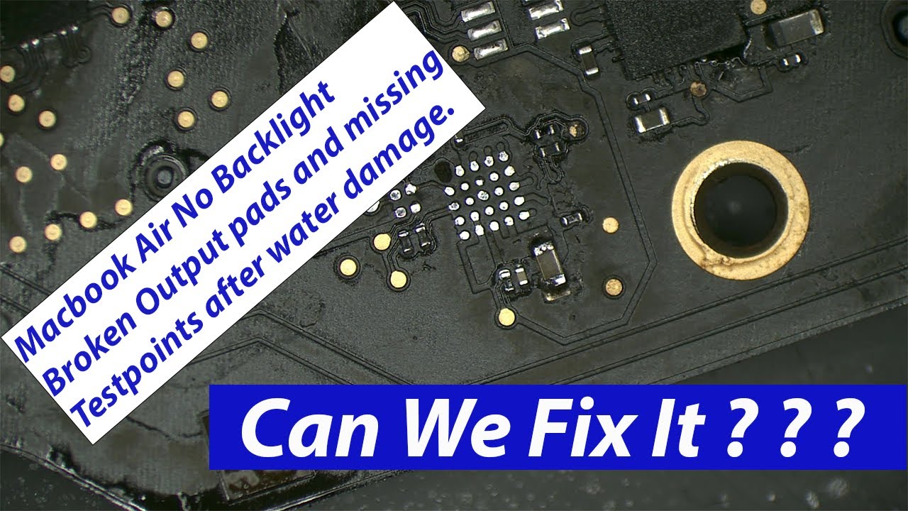 MACBOOK AIR A1466 NO BACKLIGHT Water Damaged NO DISPLAY LP8550 YouTube