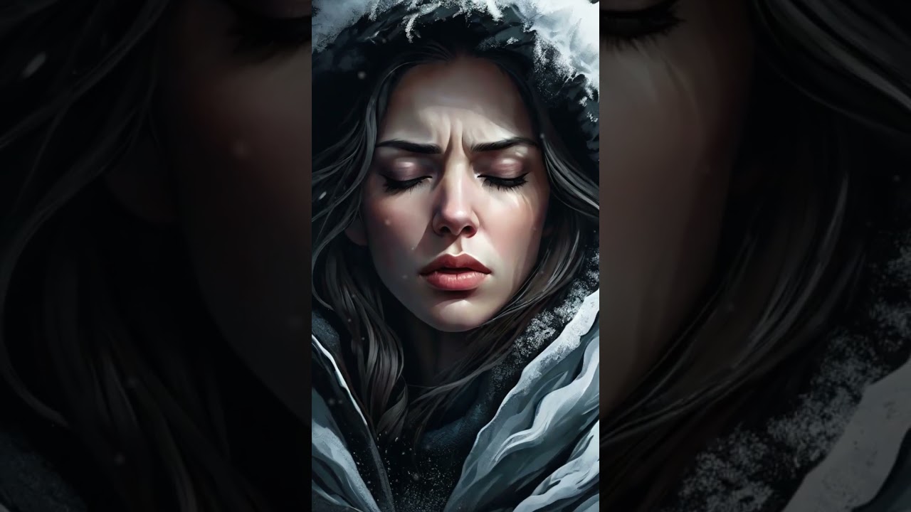 Silent Meditation in a Snowy Stone Circle