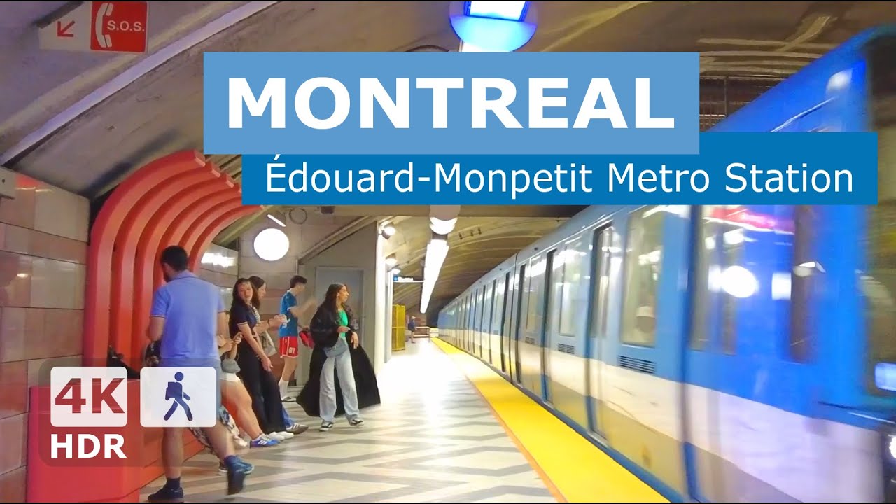 [ 4K ] Édouard-Montpetit Metro Station Walking Tour | 🔵 Blue Line | Montreal 2025 🇨🇦