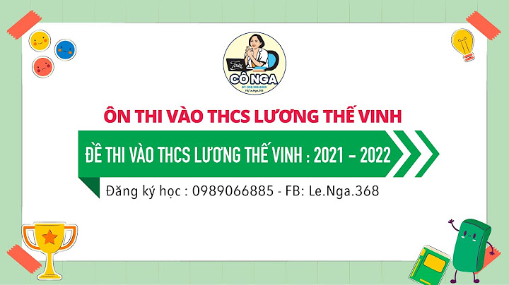 Đề thi toán vào lớp 6 trường lương thế vinh