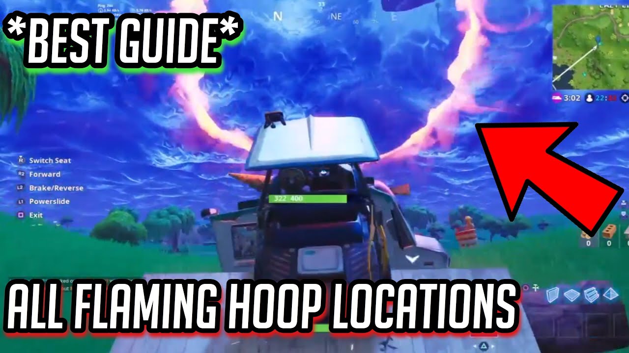 "Jump Through Flaming Hoops With a Shopping Cart or ATK" ALL LOCATIONS! *BEST GUIDE ON YOUTUBE*