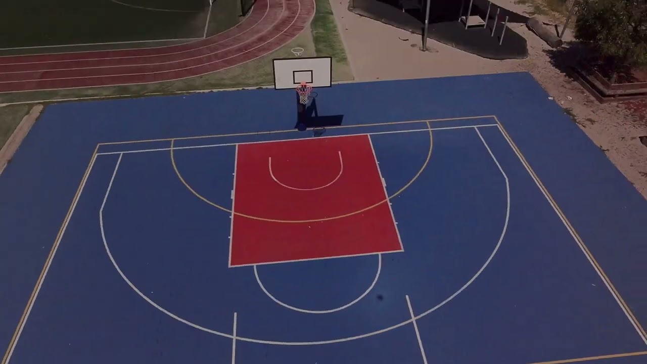 Drone Port Melbourne Basketball Court export upload