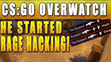 HE STARTED RAGE HACKING! - CS:GO Overwatch Cheaters #1