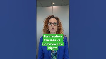 Termination Clauses vs. Common Law Rights #employmentlaw #terminationclause #employmentlawyer
