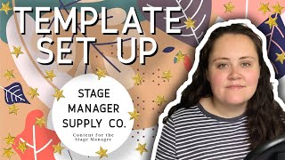 Base Template Document Set Up // Stage Manager Supply Co Wealth