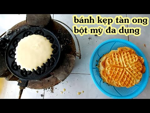 Video chia sẻ cách làm bánh kẹp tàn ong bằng bột mì đa dụng... - YouTube