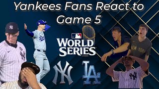 Yankees Fans React to Game 5 of the World Series | 5th Inning Collapse