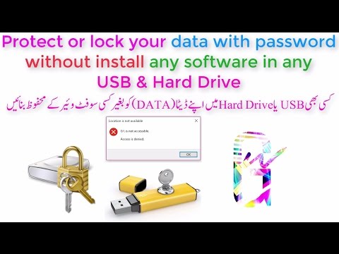 How to lock and protect any type of USB & Hard Drive with out any software  for safe your DATA