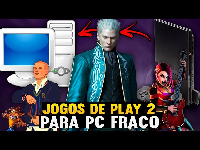 TOP 15 JOGOS LEVES DE PS2 PARA PC FRACO (SEM EMULADOR) 