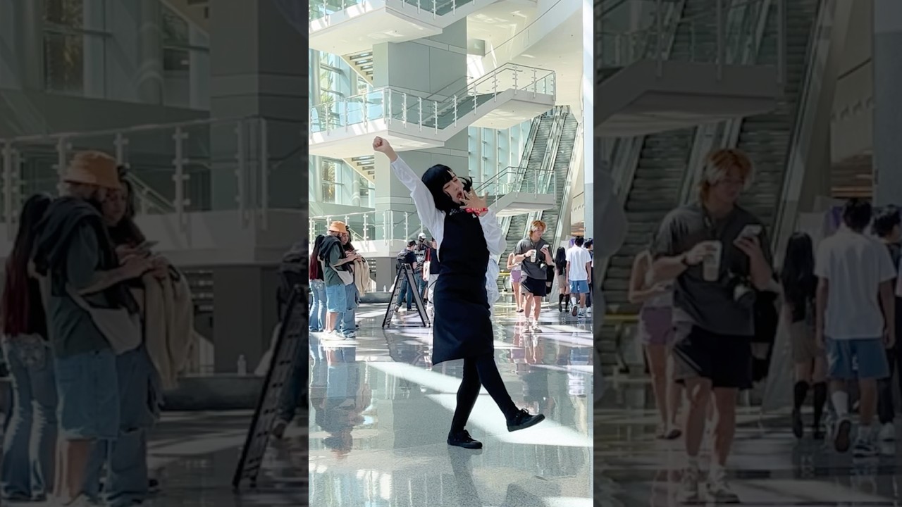 Kobeni dances to Girumasu ED [Chainsaw Man Cosplay] [Guild Receptionist] #anime #cosplay